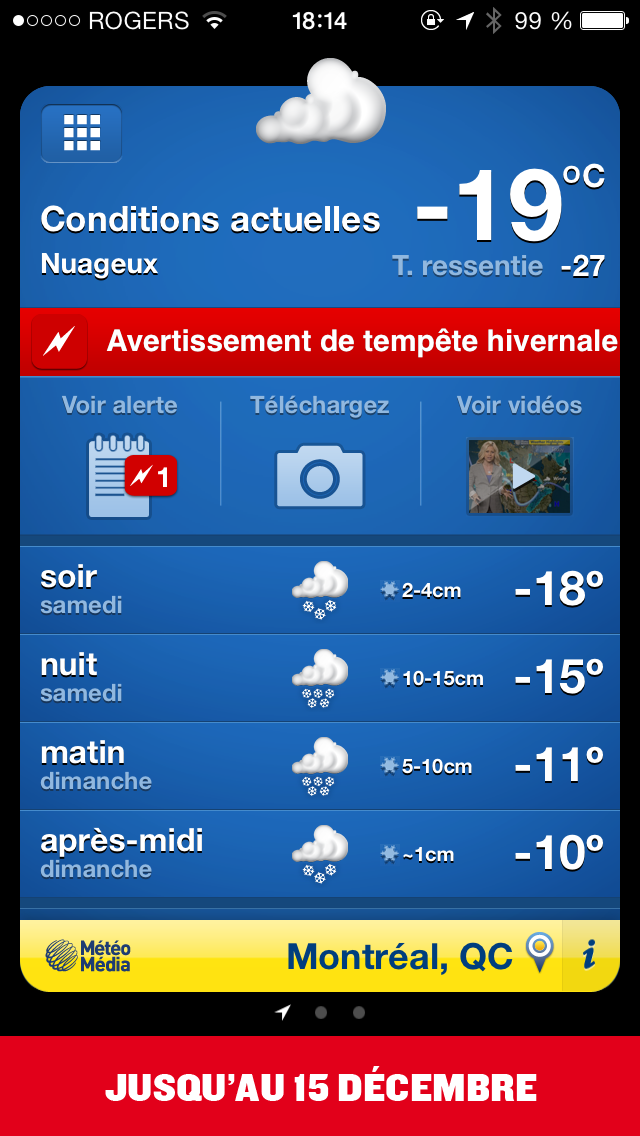 Météo média